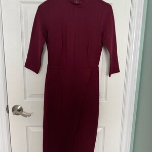 Elegant Burgundy Women's Dress - Reitmans
